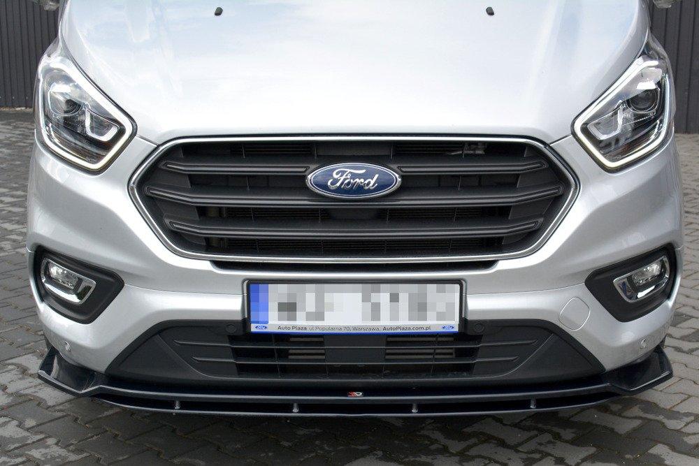 Front Lippe / Front Splitter / Frontansatz für Ford Transit Custom MK1 Facelift von Maxton Design