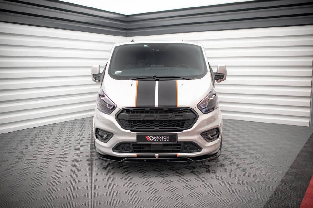 Front Lippe / Front Splitter / Frontansatz für Ford Transit Custom ST-Line MK1 Facelift von Maxton Design