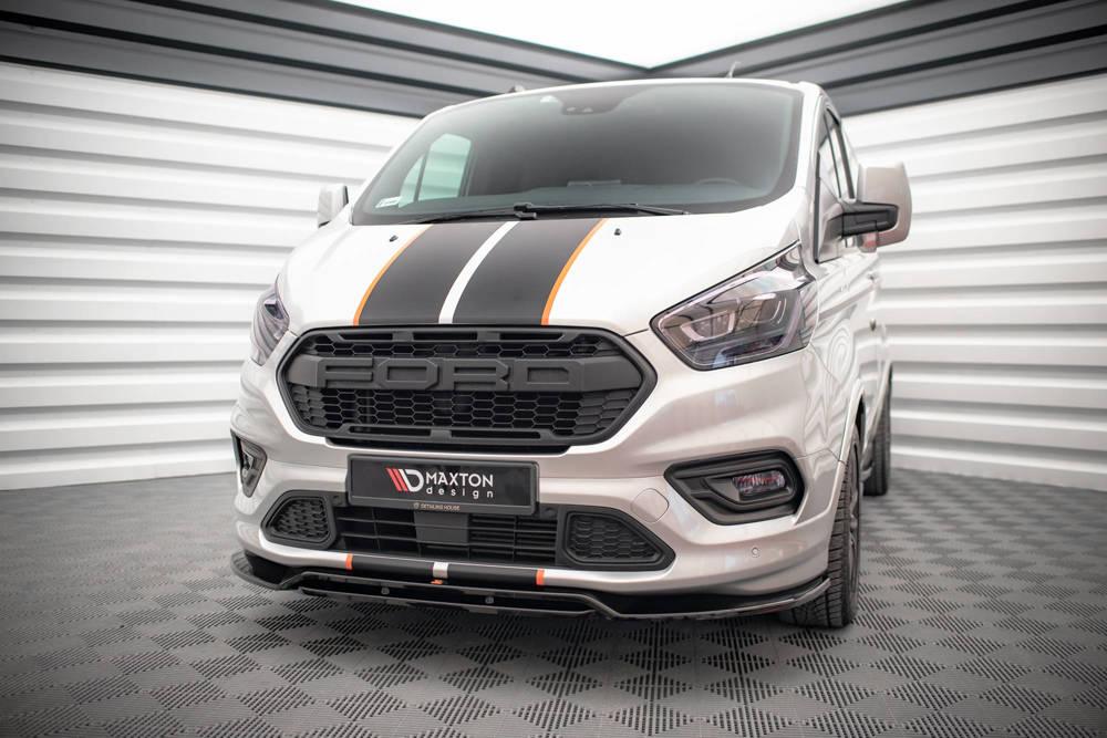 Front Lippe / Front Splitter / Frontansatz für Ford Transit Custom ST-Line MK1 Facelift von Maxton Design