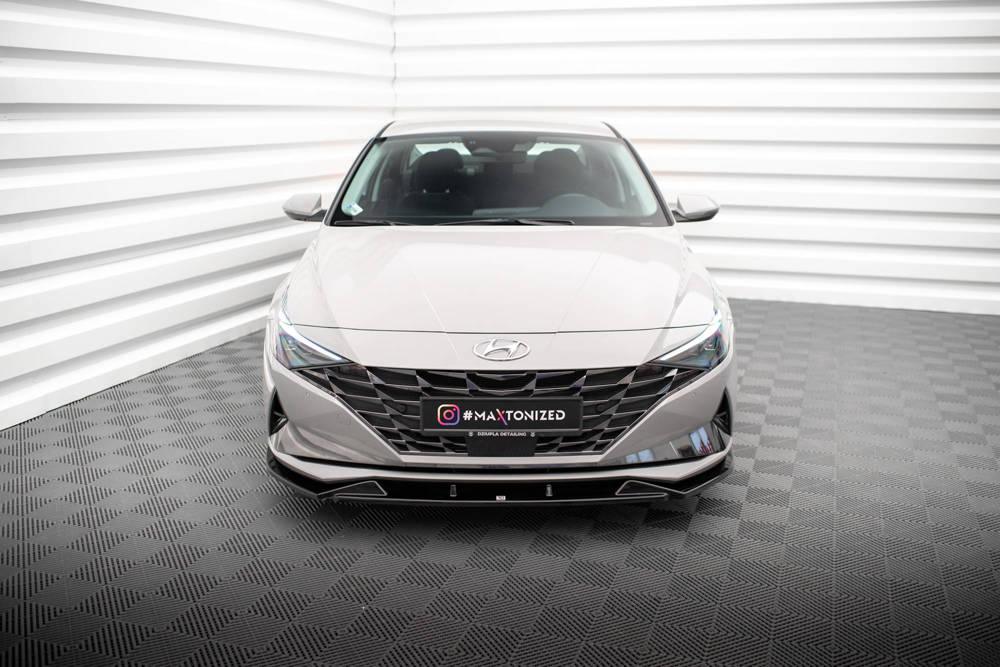 Front Lippe / Front Splitter / Frontansatz für Hyundai Elantra CN7 von Maxton Design