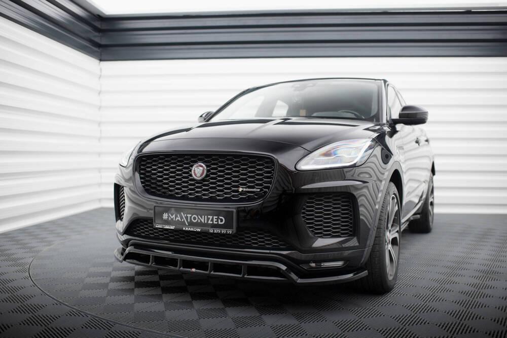 Front Lippe / Front Splitter / Frontansatz für Jaguar E-Pace R-Dynamic D180 (MK1) von Maxton Design