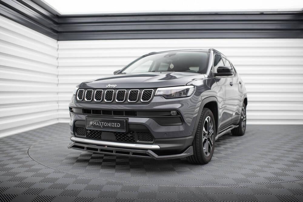 Front Lippe / Front Splitter / Frontansatz für Jeep Compass Limited MK2 Facelift von Maxton Design