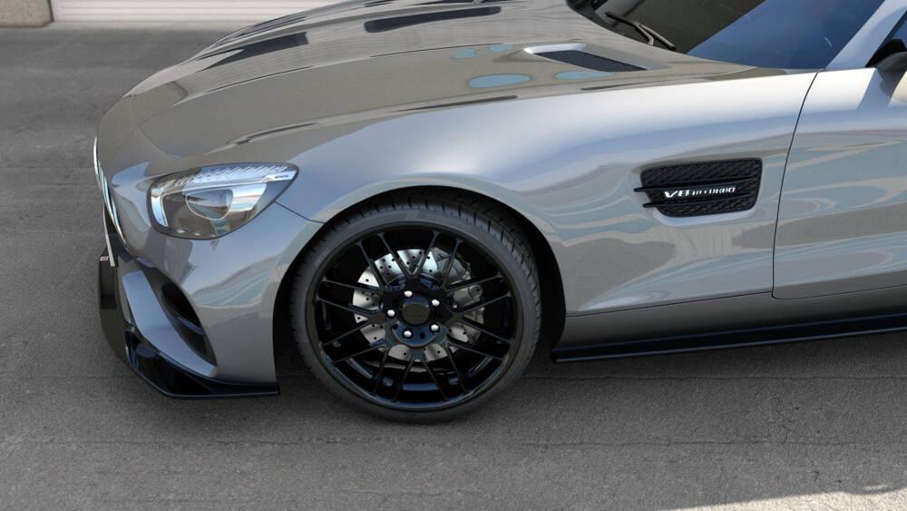 Front Lippe / Front Splitter / Frontansatz für Mercedes AMG GTS C190 von Maxton Design