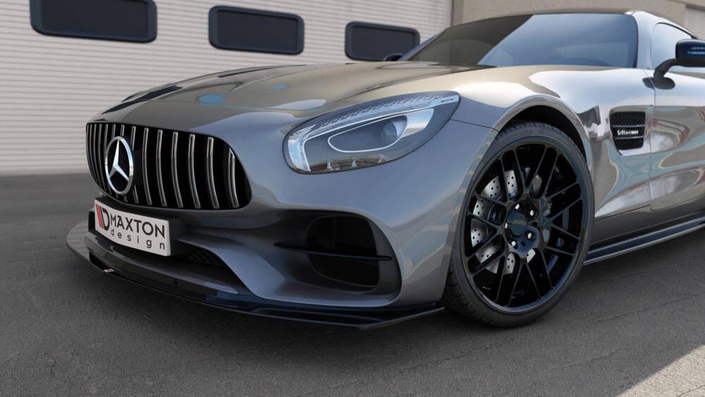 Front Lippe / Front Splitter / Frontansatz für Mercedes AMG GTS C190 von Maxton Design