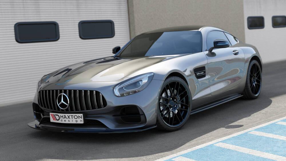 Front Lippe / Front Splitter / Frontansatz für Mercedes AMG GTS C190 von Maxton Design