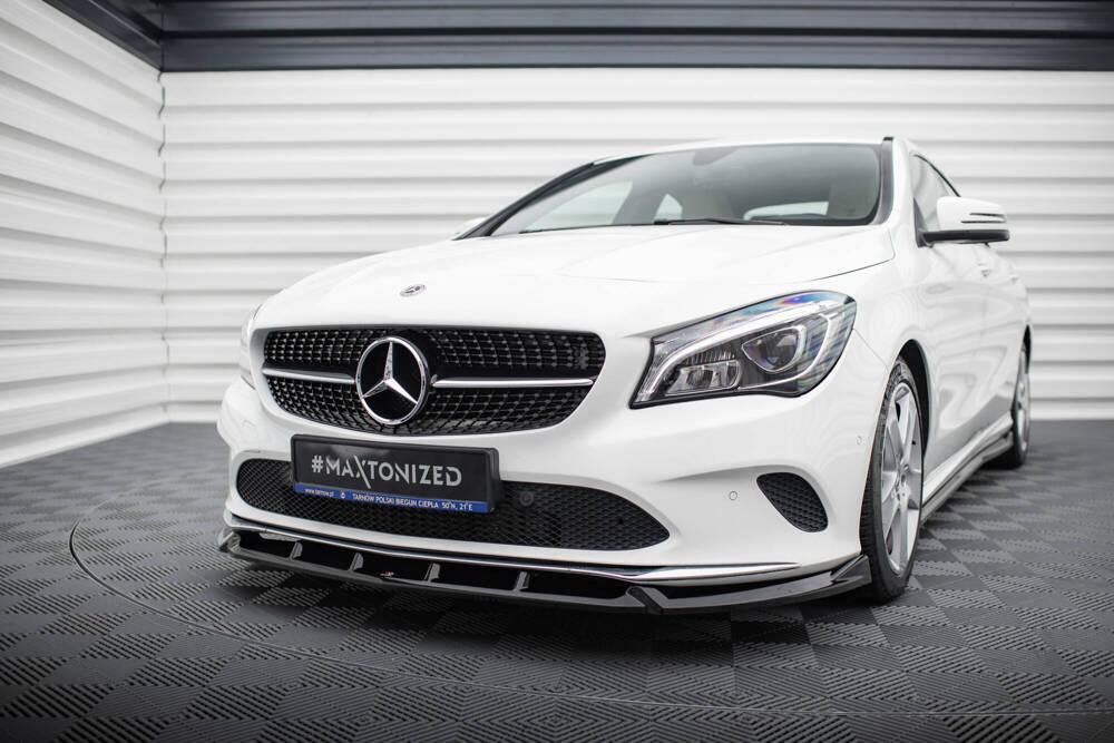 Front Lippe / Front Splitter / Frontansatz für Mercedes CLA C117 Facelift von Maxton Design