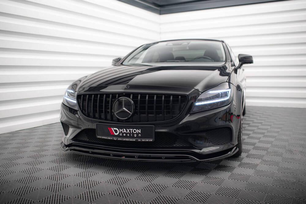 Front Lippe / Front Splitter / Frontansatz für Mercedes CLS C218 Facelift von Maxton Design