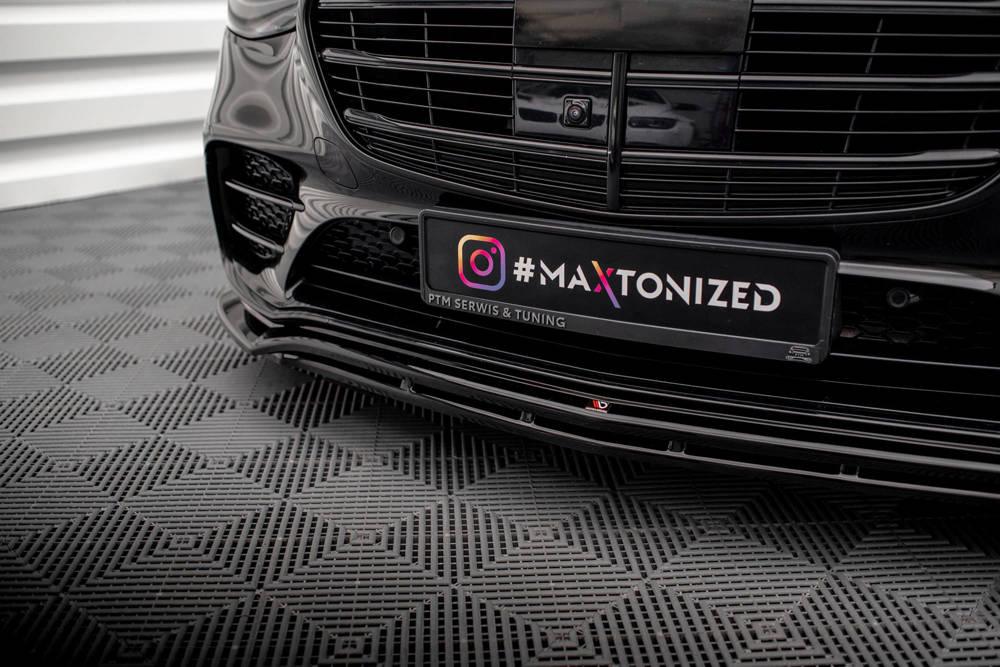 Front Lippe / Front Splitter / Frontansatz für Mercedes-Benz S-Klasse W223 AMG-Line von Maxton Design