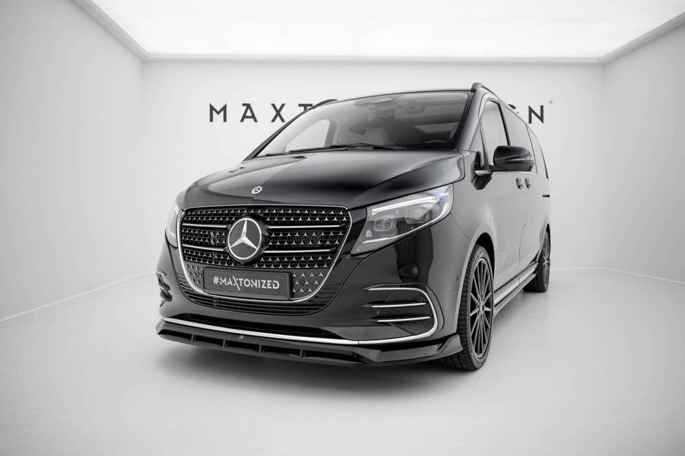 Front Lippe / Front Splitter / Frontansatz für Mercedes-Benz V-Klasse W447 Facelift 2 von Maxton Design