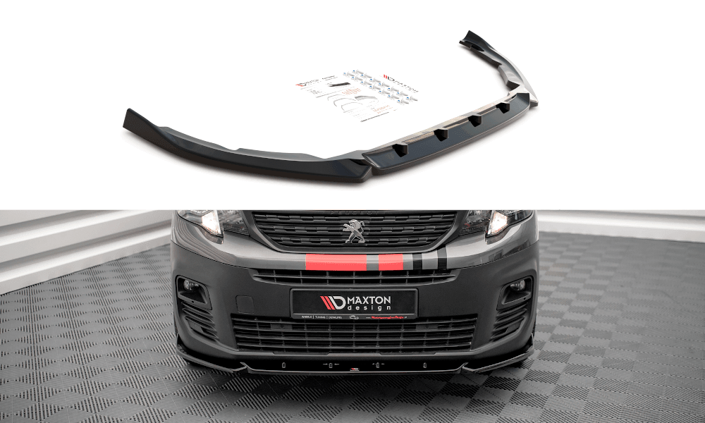 Front Splitter / Cup Schwert / Frontansatz für Peugeot Partner MK3 von Maxton Design