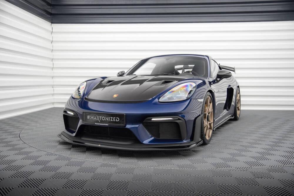 Front Lippe / Front Splitter / Frontansatz für Porsche 718 Cayman GT4 RS 982 von Maxton Design