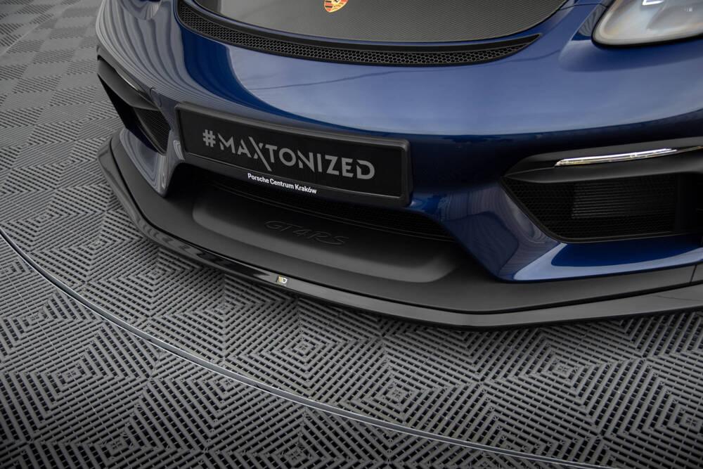 Front Lippe / Front Splitter / Frontansatz für Porsche 718 Cayman GT4 RS 982 von Maxton Design