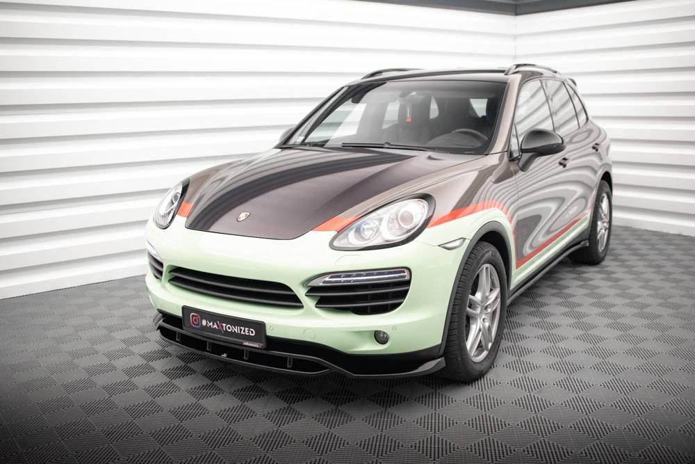 Front Lippe / Front Splitter / Frontansatz für Porsche Cayenne 958 (MK2) von Maxton Design