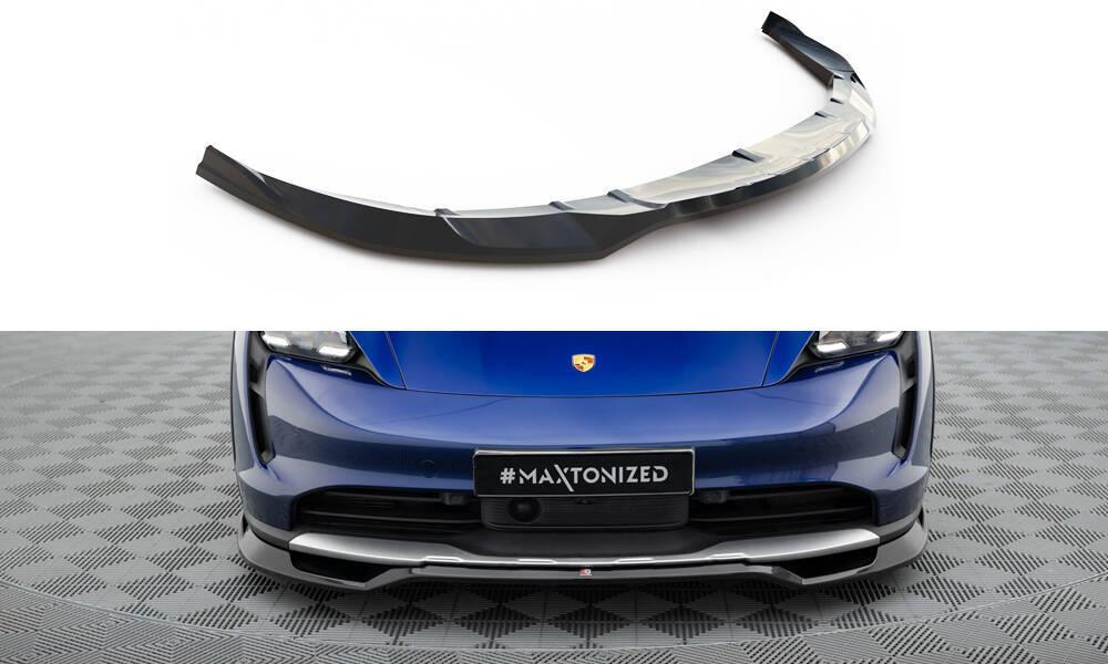 Front Lippe / Front Splitter / Frontansatz für Porsche Taycan Cross Turismo 4S von Maxton Design