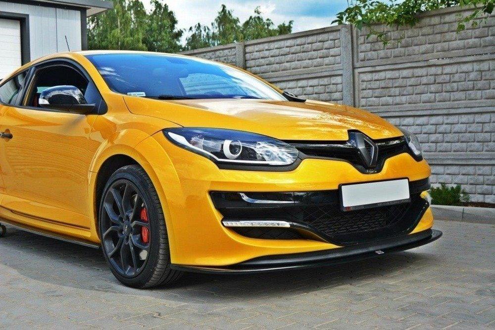 Front Lippe / Front Splitter / Frontansatz V.2 für Renault Megane RS MK3 von Maxton Design