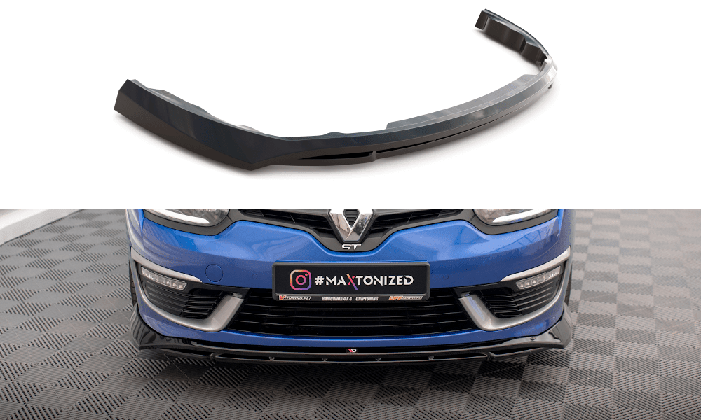 Front Lippe / Front Splitter / Frontansatz für Renault Megane GT-Line Grandtour MK3 Facelift von Maxton Design