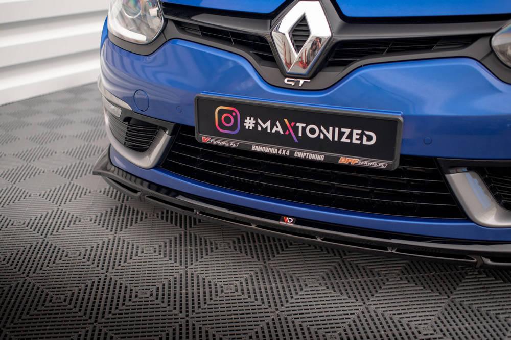 Front Lippe / Front Splitter / Frontansatz für Renault Megane GT-Line Grandtour MK3 Facelift von Maxton Design