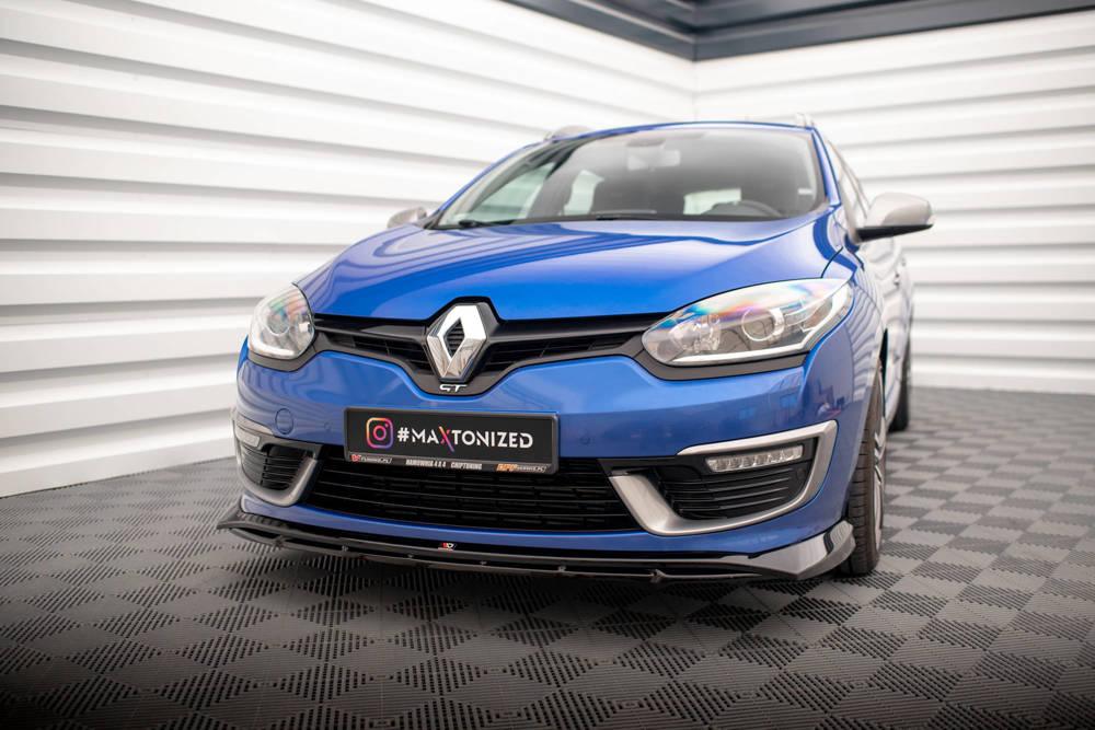 Front Lippe / Front Splitter / Frontansatz für Renault Megane GT-Line Grandtour MK3 Facelift von Maxton Design