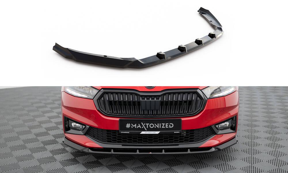 Front Lippe / Front Splitter / Frontansatz für Skoda Fabia PJ von Maxton Design