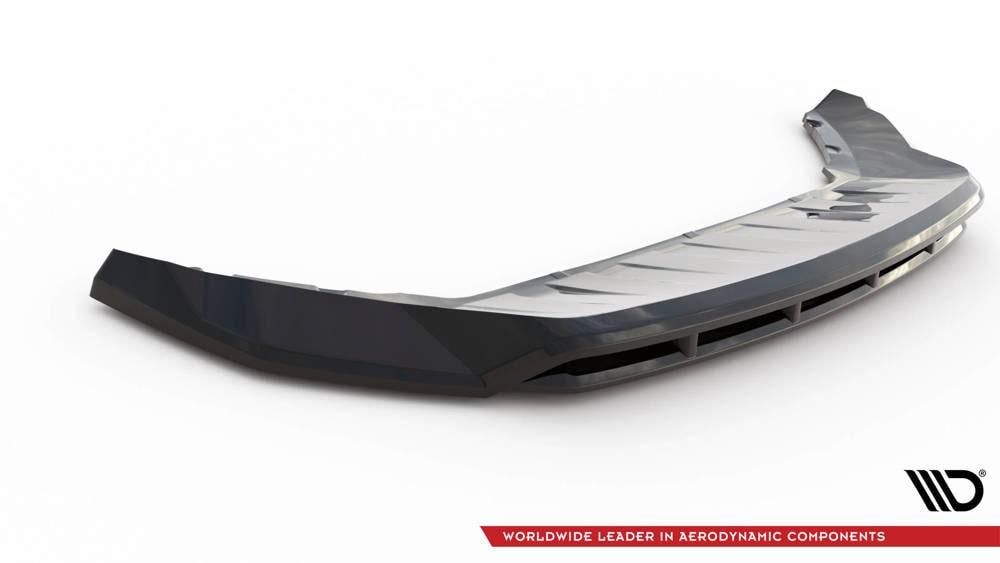 Front Lippe / Front Splitter / Frontansatz für Skoda Karoq Sportline NU7 Facelift von Maxton Design