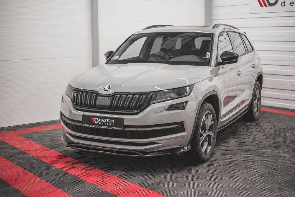 Front Splitter / Cup Schwert / Frontansatz für Skoda Kodiaq Mk1 Sportline/RS von Maxton Design