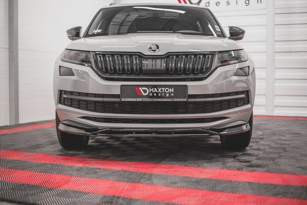 Front Splitter / Cup Schwert / Frontansatz für Skoda Kodiaq Mk1 Sportline/RS von Maxton Design