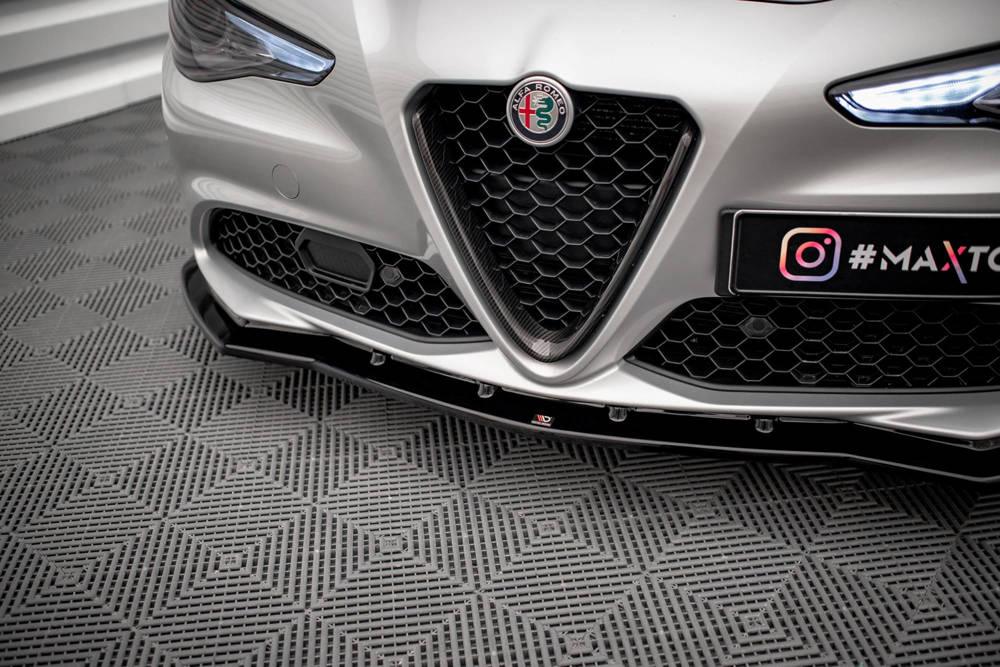 Front Lippe / Front Splitter / Frontansatz V.1 für Alfa Romeo Giulia Sport von Maxton Design