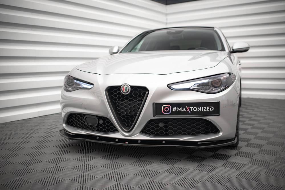 Front Lippe / Front Splitter / Frontansatz V.1 für Alfa Romeo Giulia Sport von Maxton Design