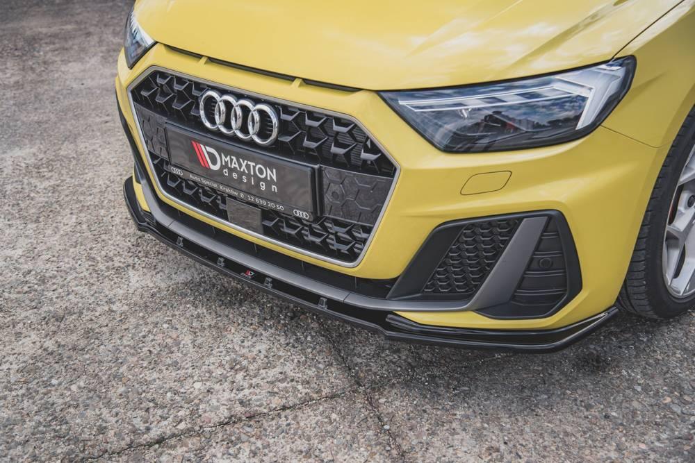 Front Splitter / Cup Schwert / Frontansatz V.1 für Audi A1 S-Line GB von Maxton Design