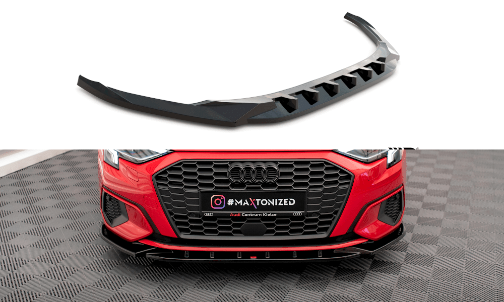 Front Lippe / Front Splitter / Frontansatz V.1 für Audi A3 8Y von Maxton Design