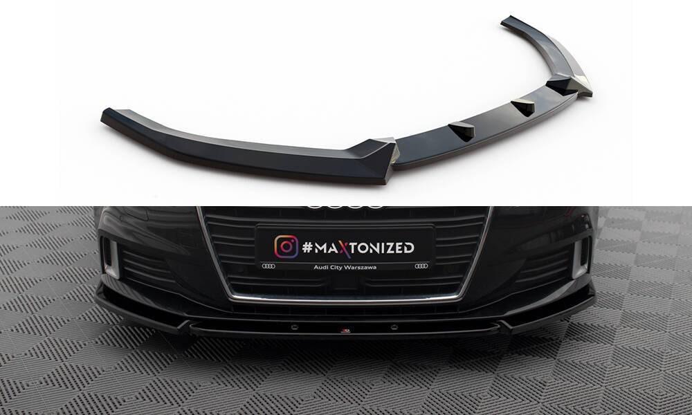 Front Lippe / Front Splitter / Frontansatz V.1 für Audi A3 8V Sportback Facelift von Maxton Design