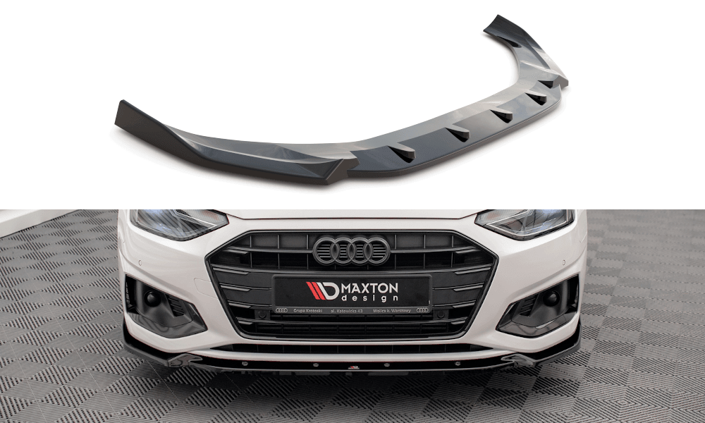 Front Lippe / Front Splitter / Frontansatz V.1 für Audi A4 B9 Facelift von Maxton Design