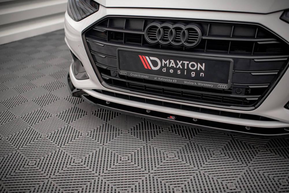 Front Lippe / Front Splitter / Frontansatz V.1 für Audi A4 B9 Facelift von Maxton Design