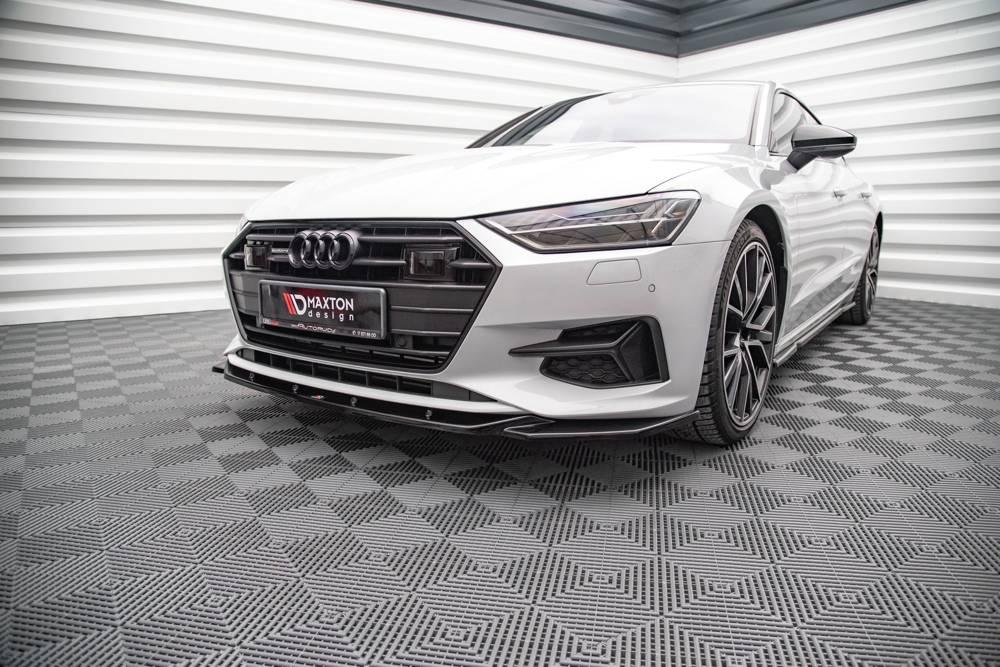 Front Splitter / Cup Schwert / Frontansatz V.1 für Audi A7 C8 von Maxton Design