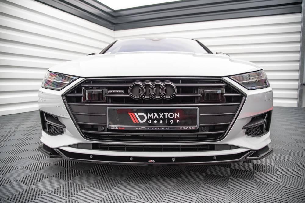 Front Splitter / Cup Schwert / Frontansatz V.1 für Audi A7 C8 von Maxton Design