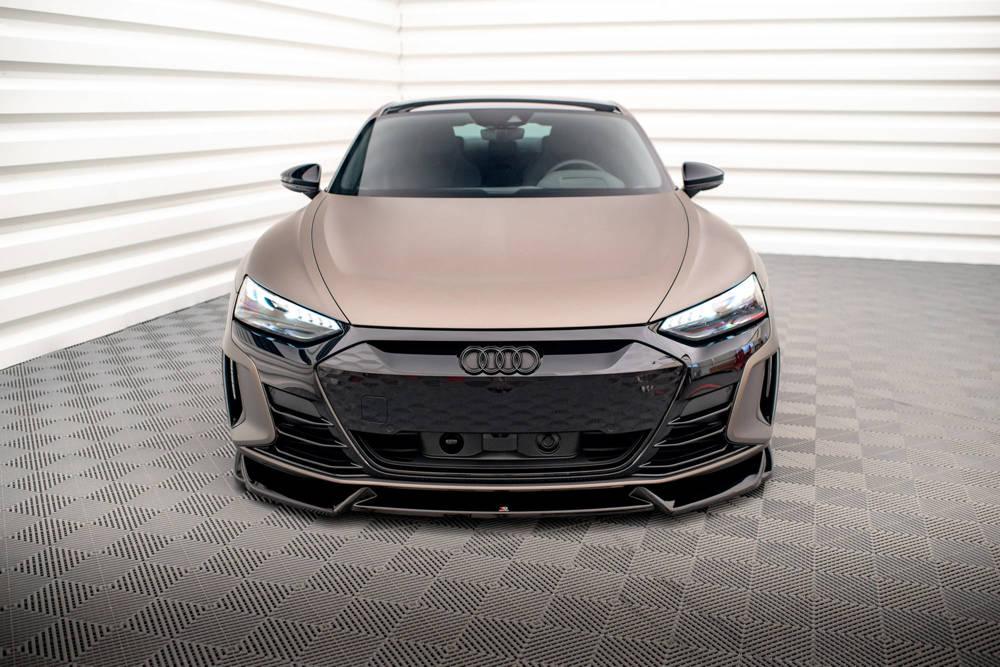 Front Lippe / Front Splitter / Frontansatz V.1 für Audi E-Tron GT / GT RS von Maxton Design