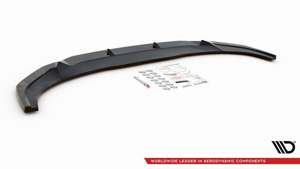 Front Splitter / Cup Schwert / Frontansatz V.1 für Audi Q3 Sportback S-Line von Maxton Design