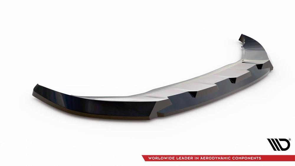 Front Lippe / Front Splitter / Frontansatz V.1 für Audi Q4 E-Tron Sportback von Maxton Design