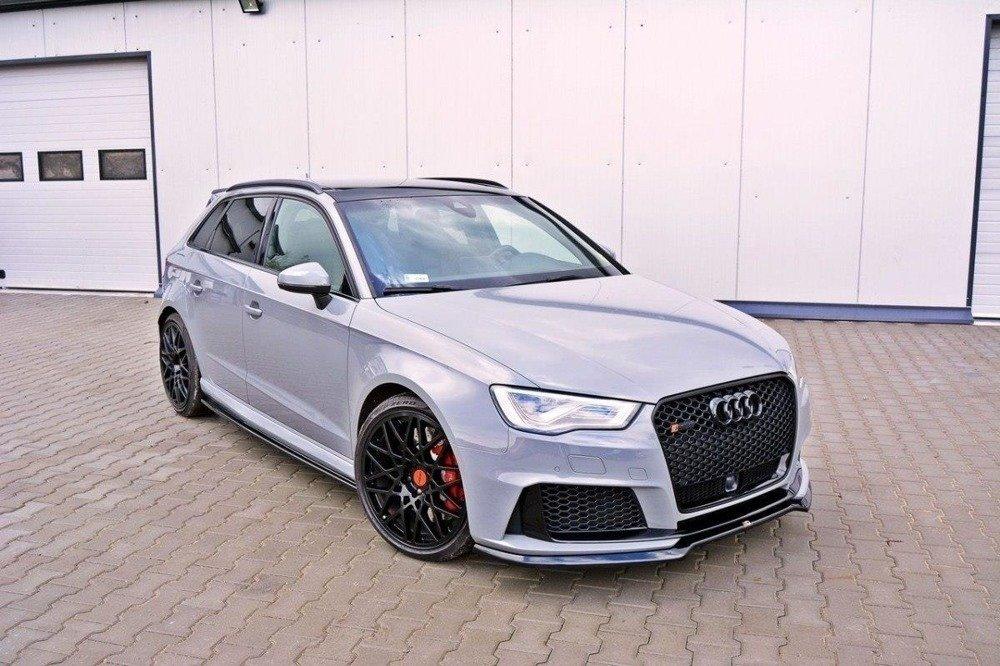 Front Splitter / Cup Schwert / Frontansatz V.1 für Audi RS3 8V Sportback von Maxton Design