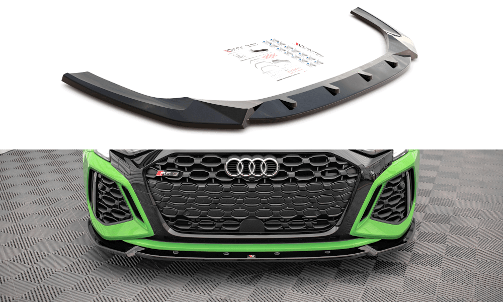 Front Splitter / Cup Schwert / Frontansatz V.1 für Audi RS3 8Y von Maxton Design