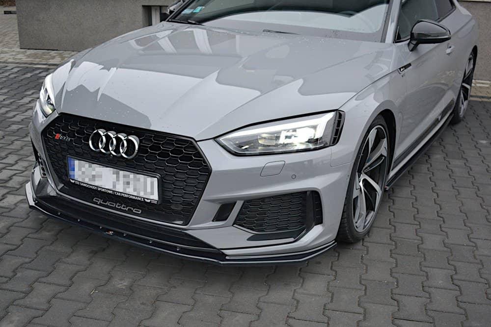 Front Diffusor / Front Splitter / Cup Schwert / Frontansatz V.1 für Audi RS5 F5 Coupe Sportback von Maxton Design