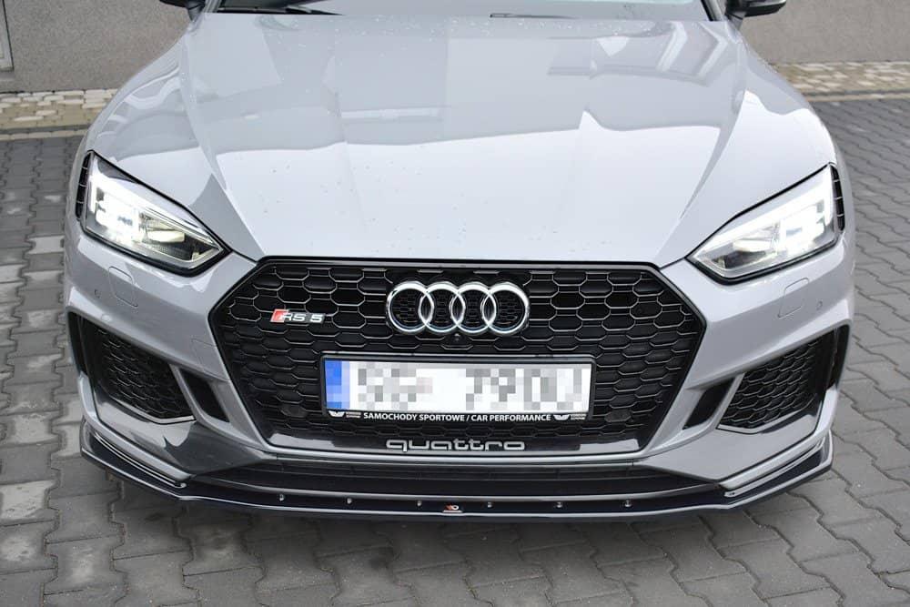 Front Diffusor / Front Splitter / Cup Schwert / Frontansatz V.1 für Audi RS5 F5 Coupe Sportback von Maxton Design