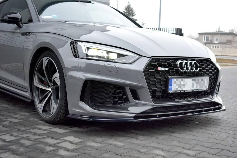 Front Diffusor / Front Splitter / Cup Schwert / Frontansatz V.1 für Audi RS5 F5 Coupe Sportback von Maxton Design