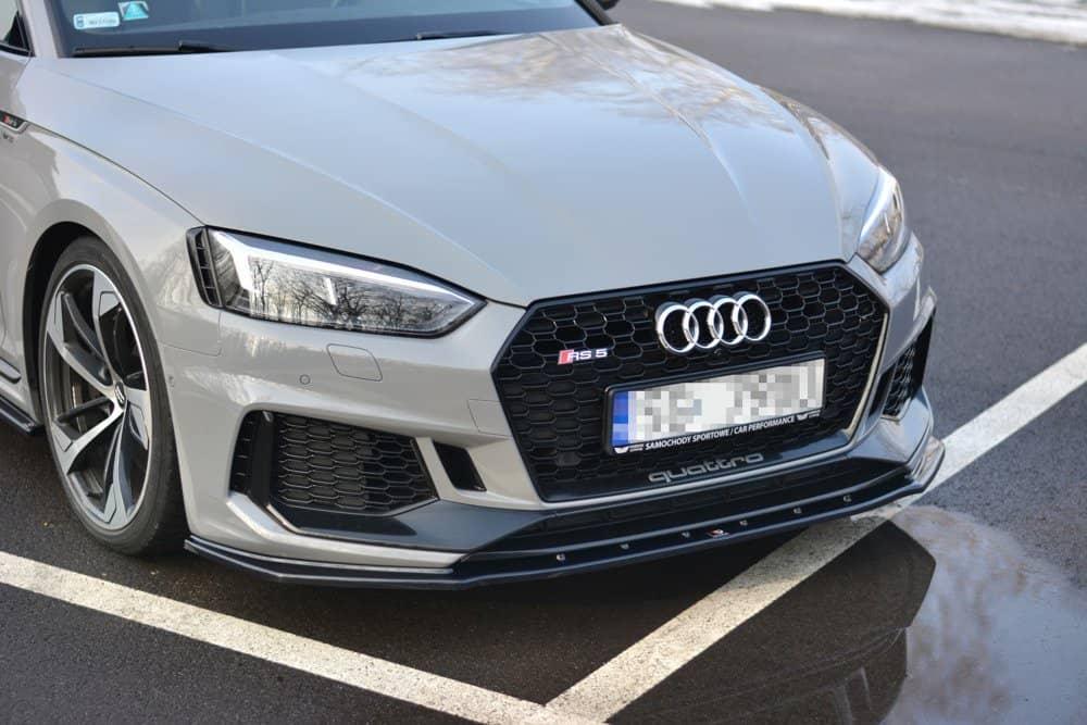 Front Diffusor / Front Splitter / Cup Schwert / Frontansatz V.1 für Audi RS5 F5 Coupe Sportback von Maxton Design