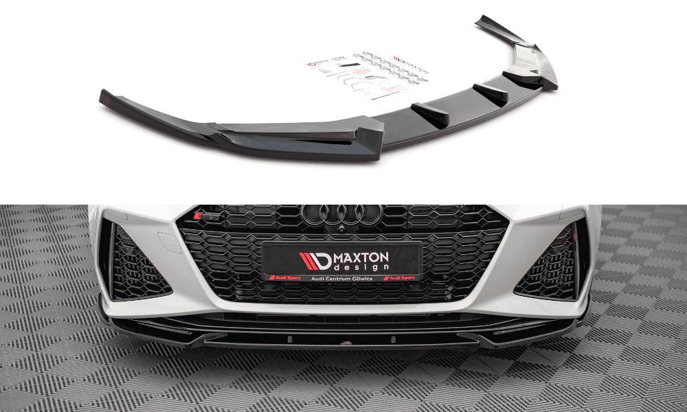 Front Diffusor / Front Splitter / Cup Schwert / Frontansatz V.1 für Audi RS7 C8 von Maxton Design