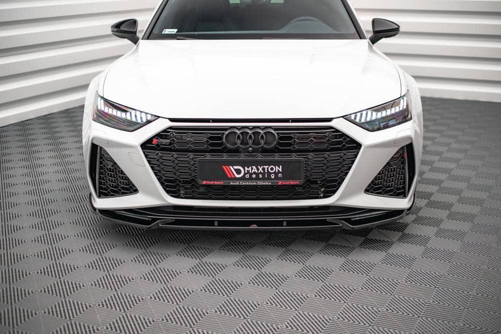 Front Diffusor / Front Splitter / Cup Schwert / Frontansatz V.1 für Audi RS7 C8 von Maxton Design