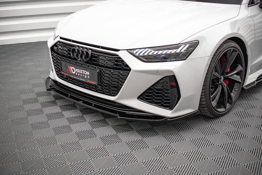 Front Diffusor / Front Splitter / Cup Schwert / Frontansatz V.1 für Audi RS7 C8 von Maxton Design