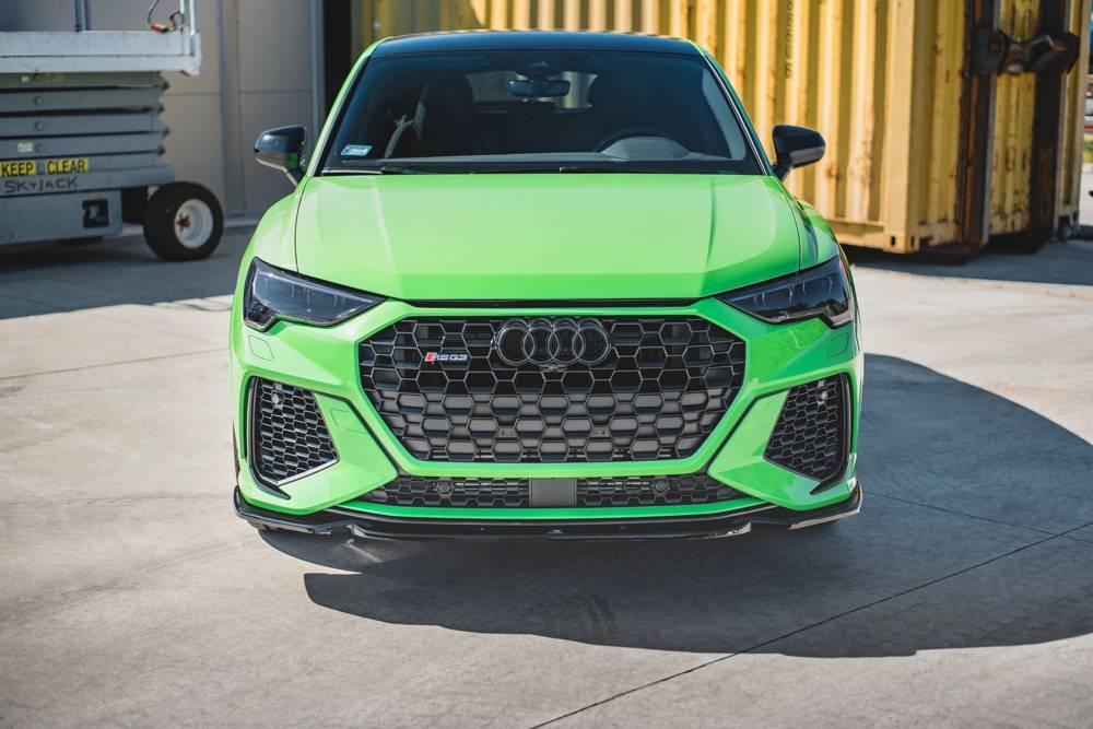 Front Lippe / Front Splitter / Frontansatz V.1 für Audi RSQ3 (F3) von Maxton Design