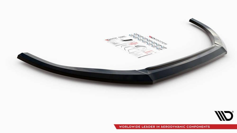 Front Splitter / Cup Schwert / Frontansatz V.1 für Audi A3 S-Line 8V Limousine von Maxton Design