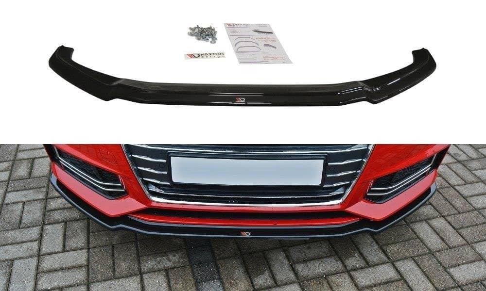 Front Splitter / Cup Schwert / Frontansatz V.1 für Audi A4 S-Line B9 von Maxton Design